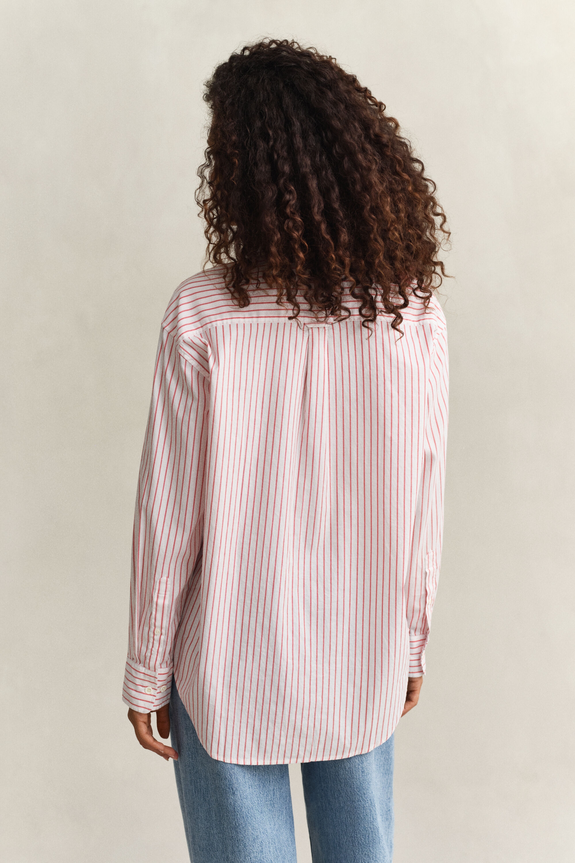 Luxury Oxford-Bluse mit Streifen