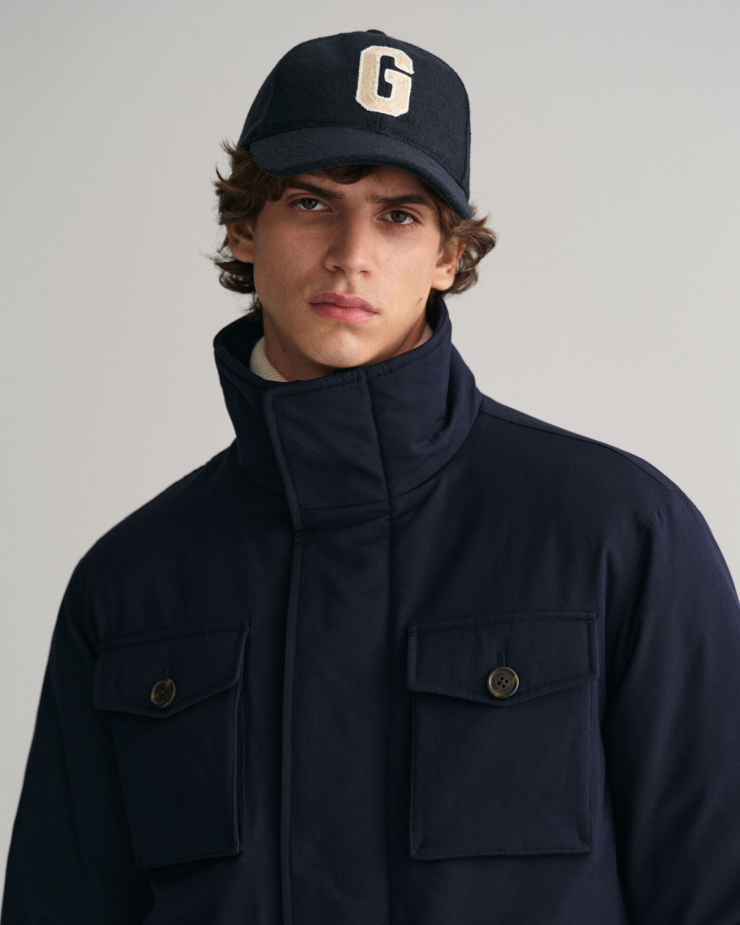 Wattierte Feldjacke aus Flanell