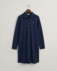 Shield Piqué Langarmkleid