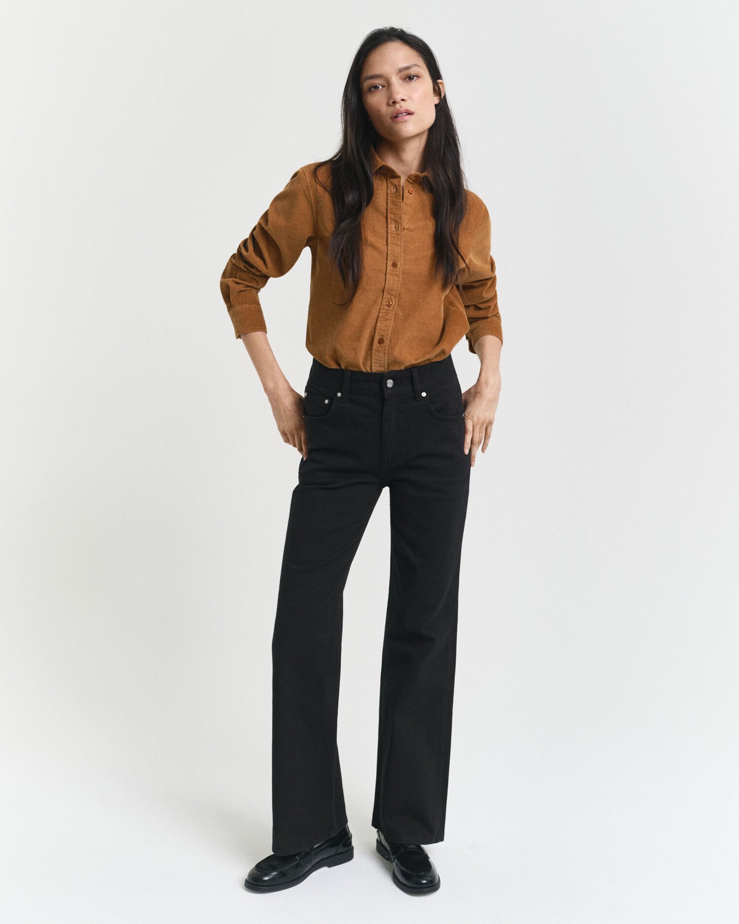 Regular Fit Cordbluse