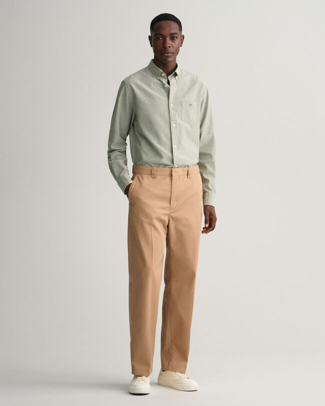 Regular Fit Baumwoll Leinen Hemd