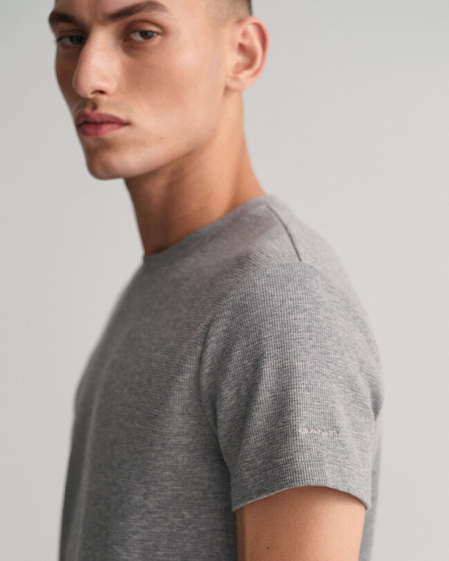 T-Shirt mit Waffelstruktur