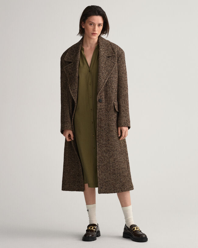 Hemdblusenkleid mit Stehkragen