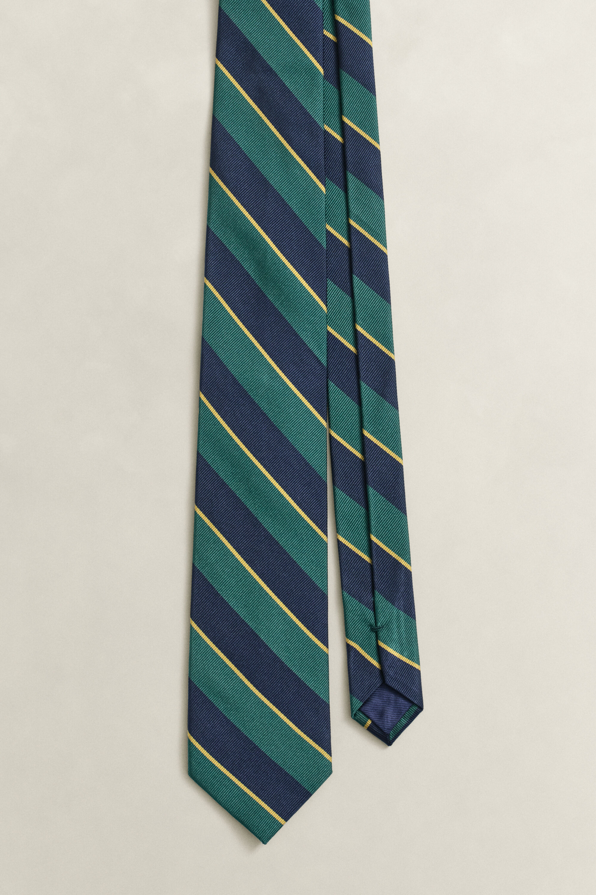 Gestreifte Seidenkrawatte