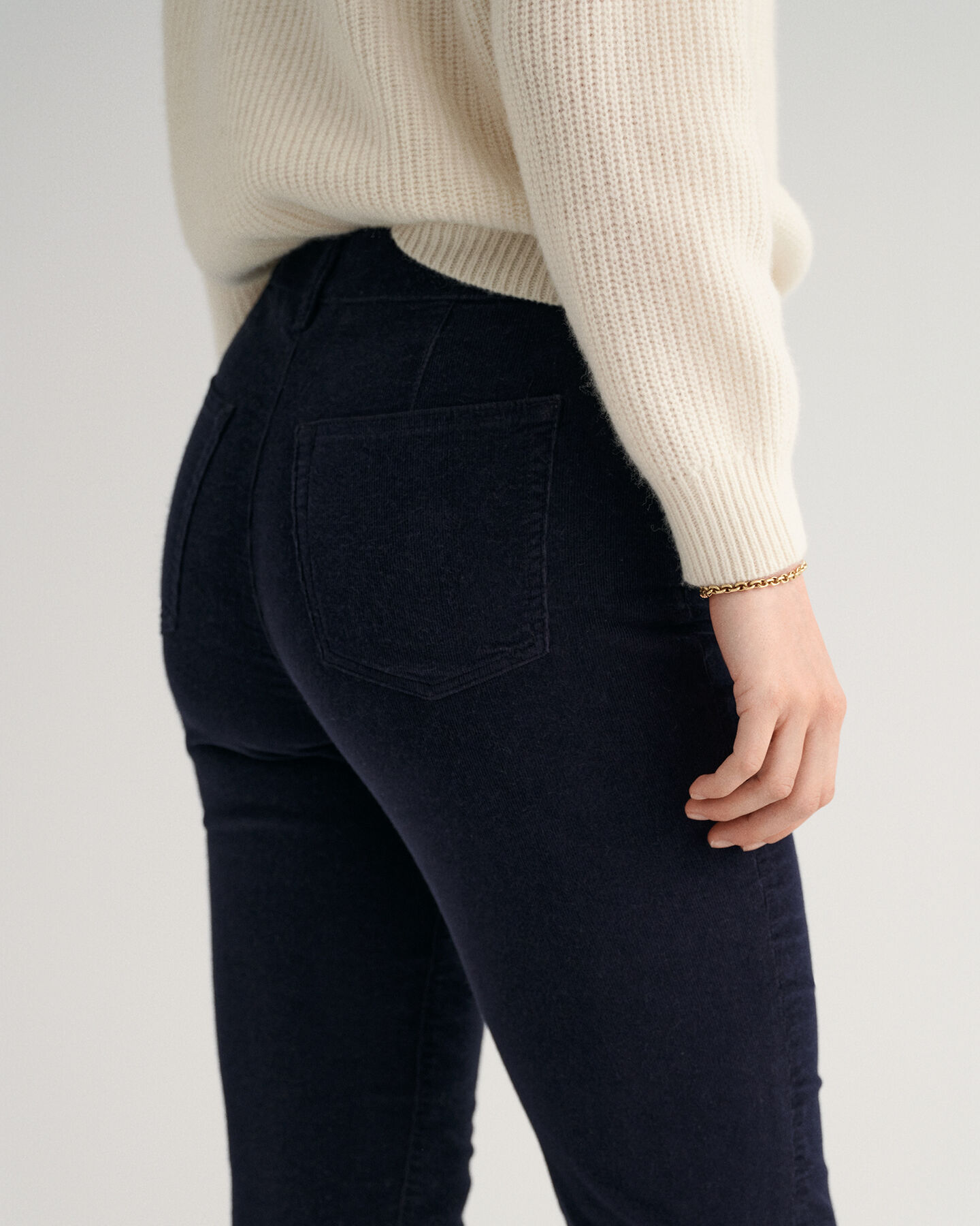 Farla Slim Fit Verk&uuml;rzte Cord-Jeans
