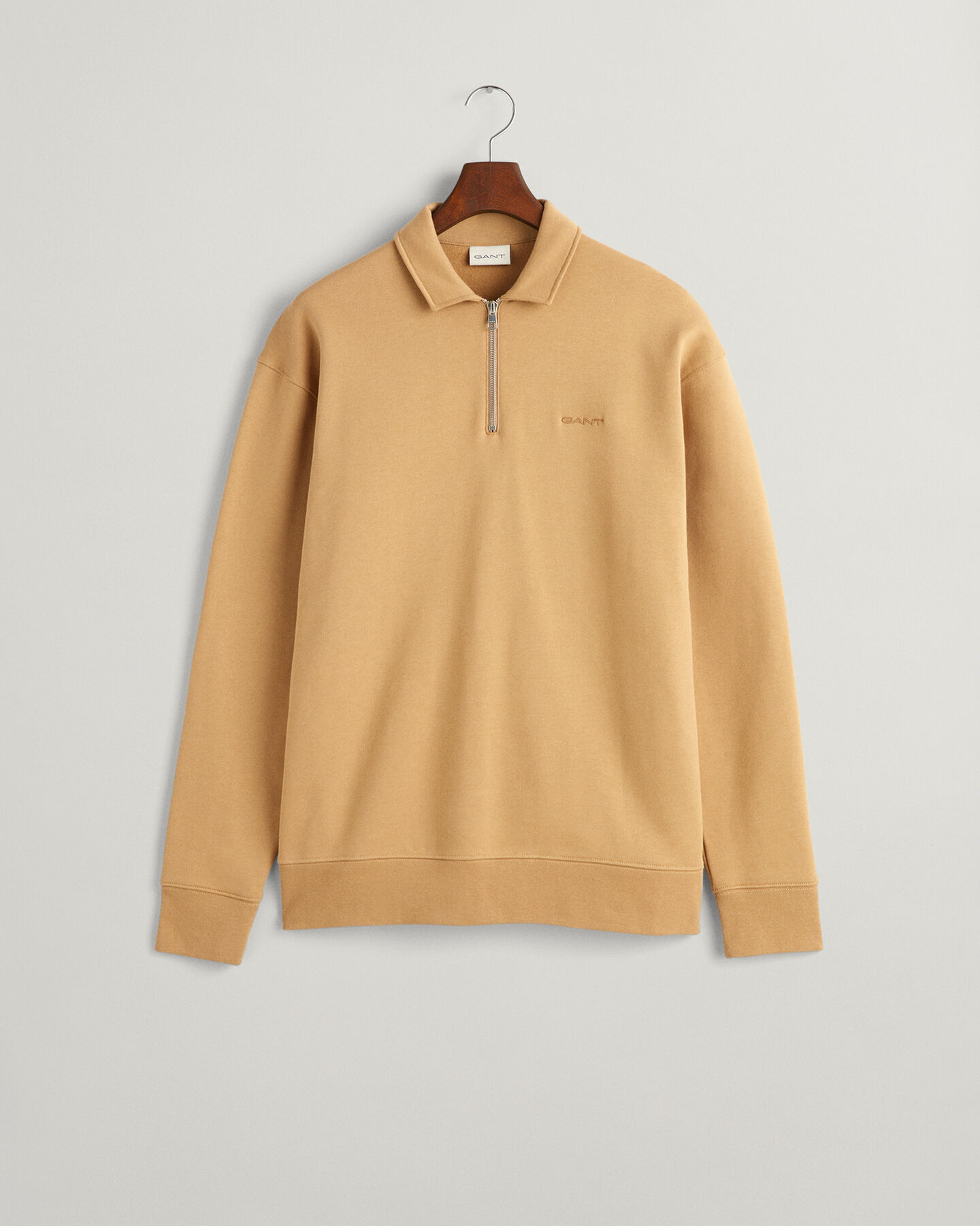 GANT Icon Sweatshirt mit Rei&szlig;verschluss-Kragen