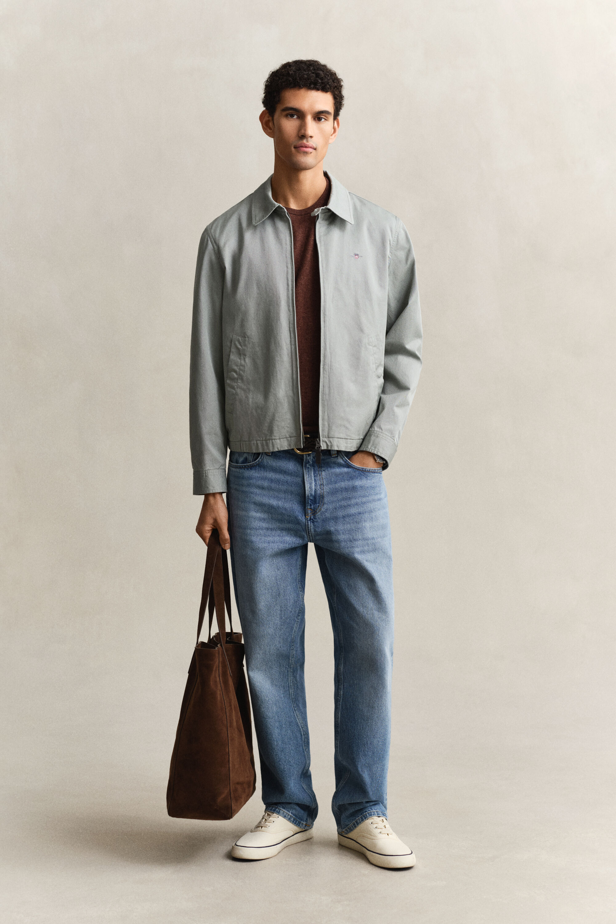 Windcheater Jacke aus Baumwolle