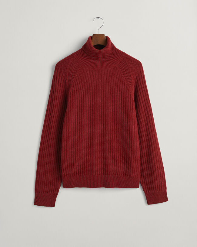 Strukturierter Rollkragenpullover