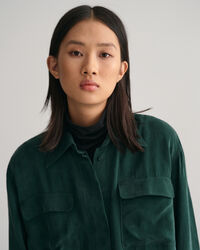 Relaxed Fit Utility-Bluse