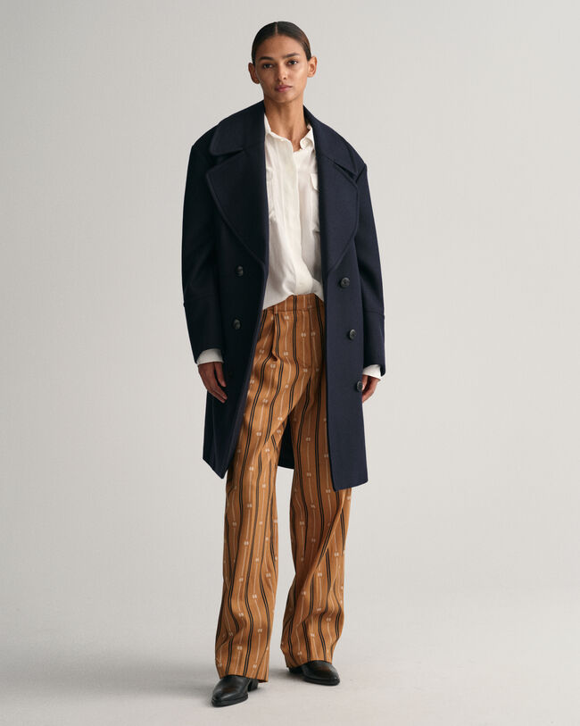 Relaxed Fit Monogram Hose mit Streifen