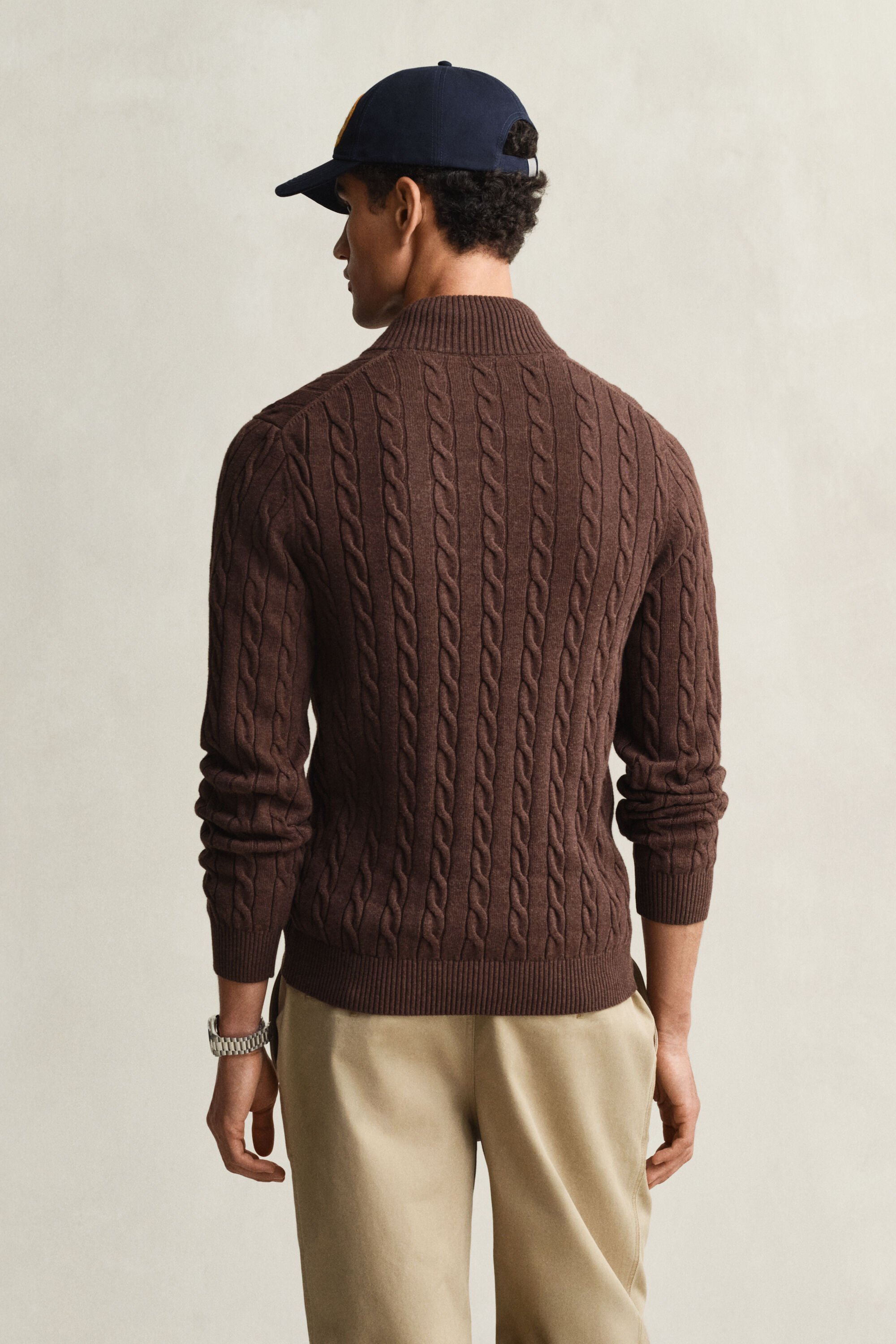 Zopfstrick Troyer aus Baumwolle