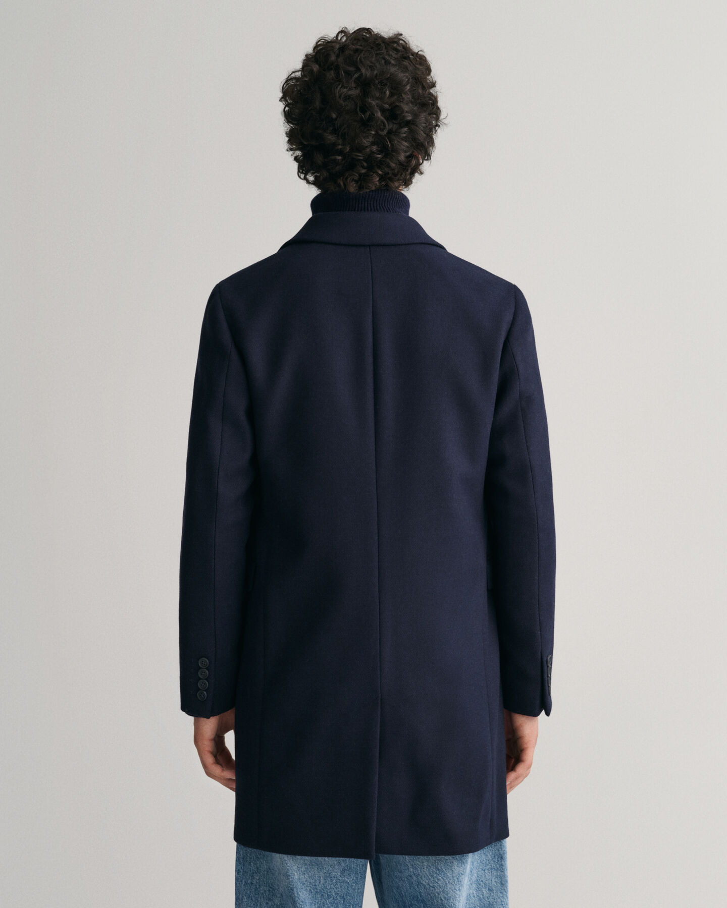 Tailored Fit Klassischer Woll Topcoat