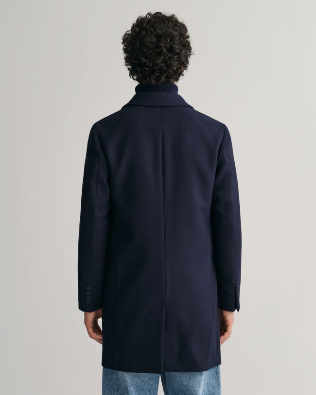 Tailored Fit Klassischer Woll Topcoat