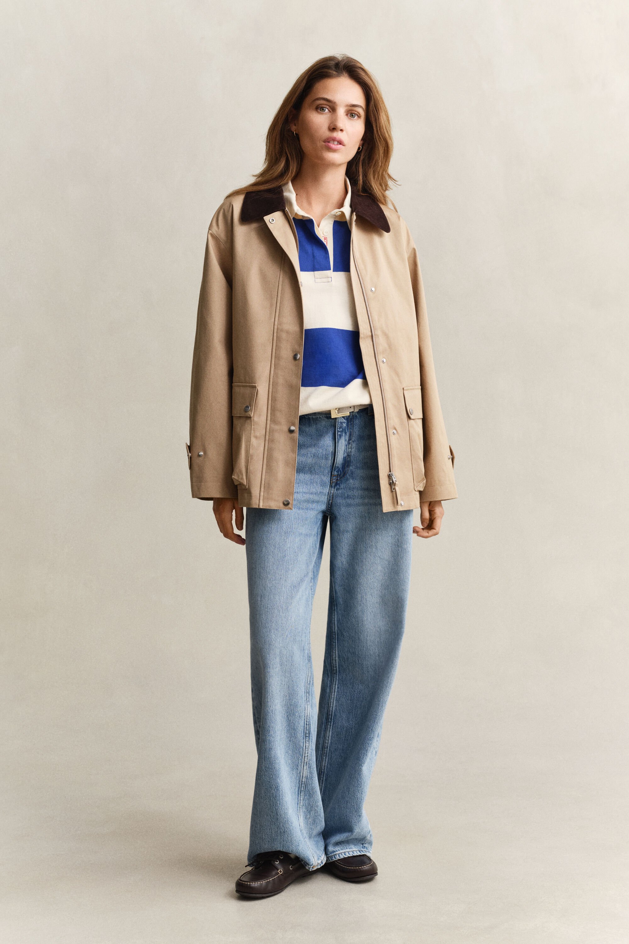 Decker-Jacke aus Baumwolle