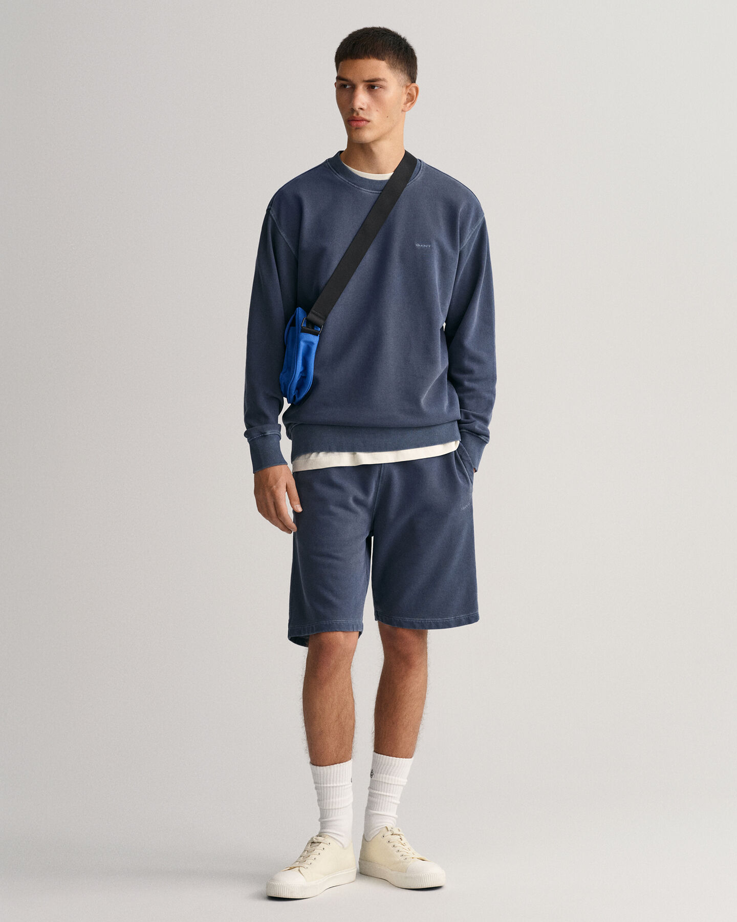 Sunfaded Rundhals-Sweatshirt