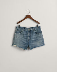 Unvers&auml;umte Jeansshorts