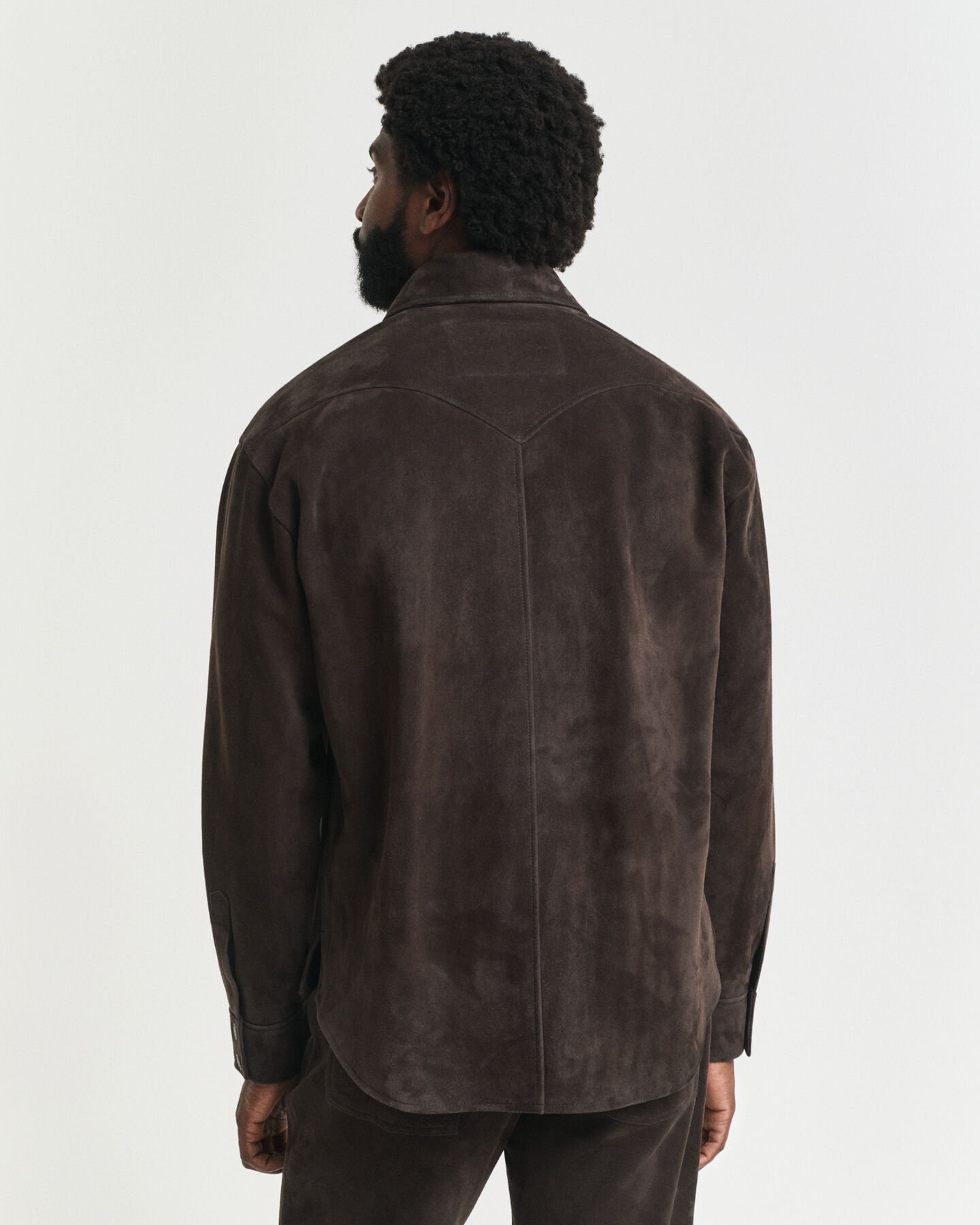 Relaxed Fit Rodeo Hemd aus Veloursleder