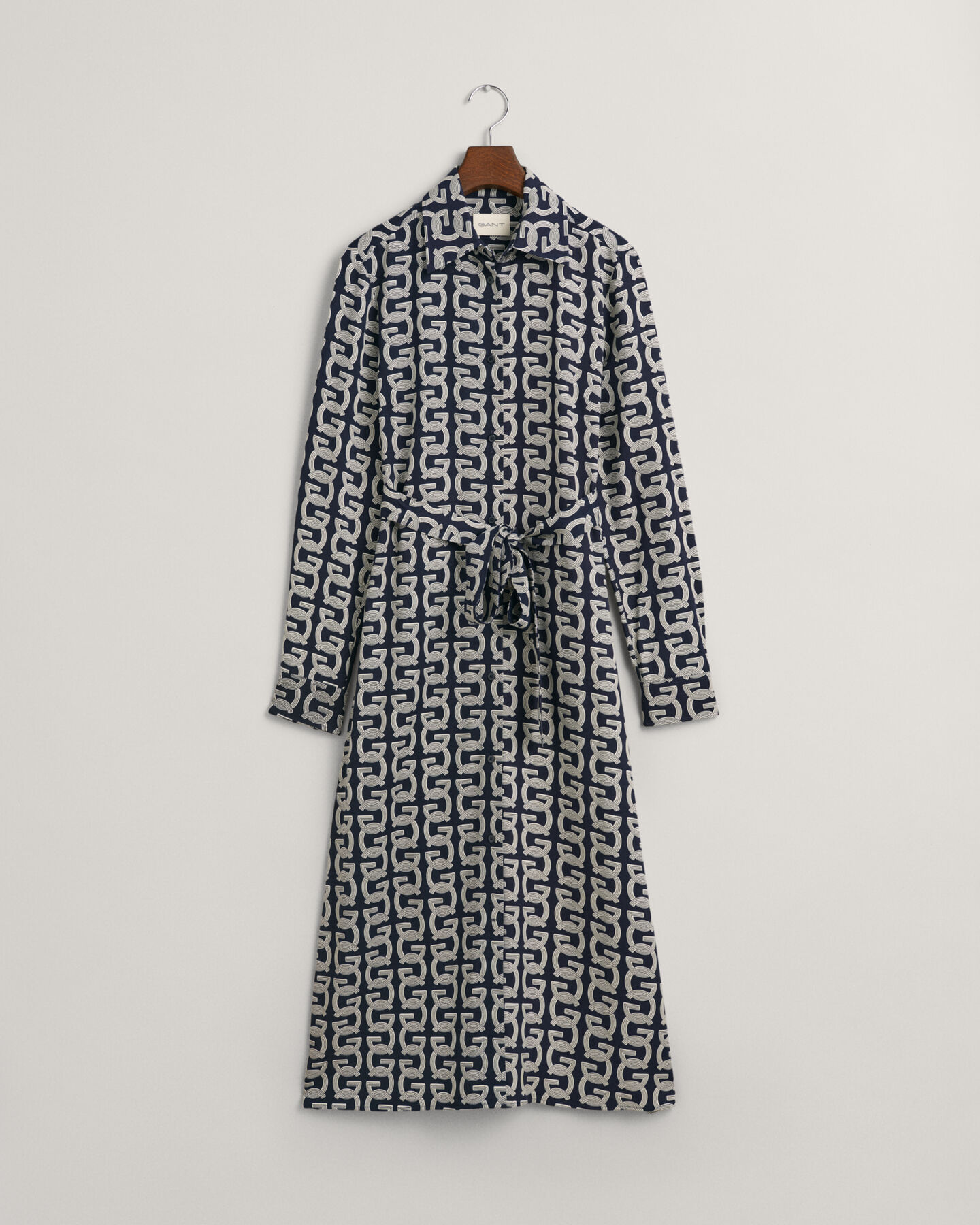 G Patterned Hendblusenkleid