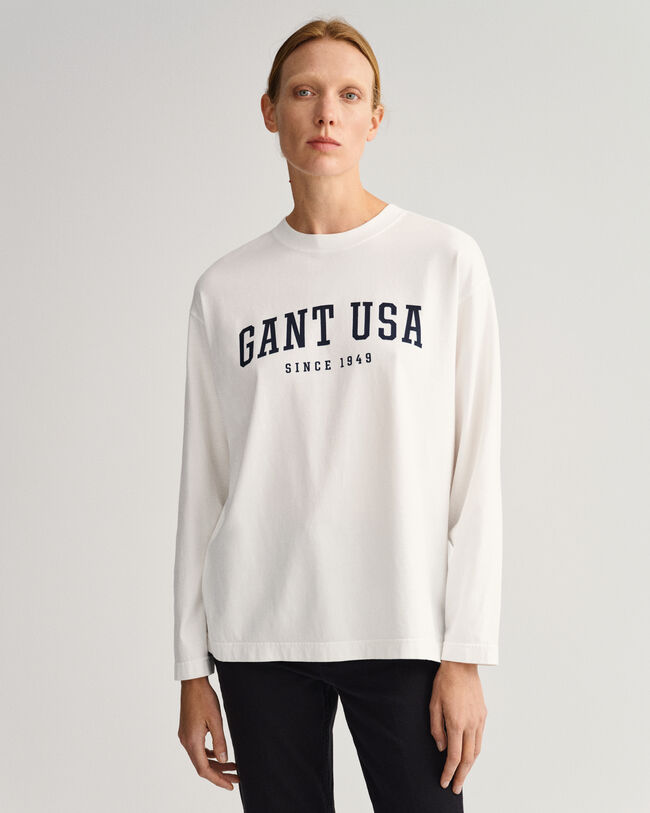 USA Graphic Langarm-T-Shirt