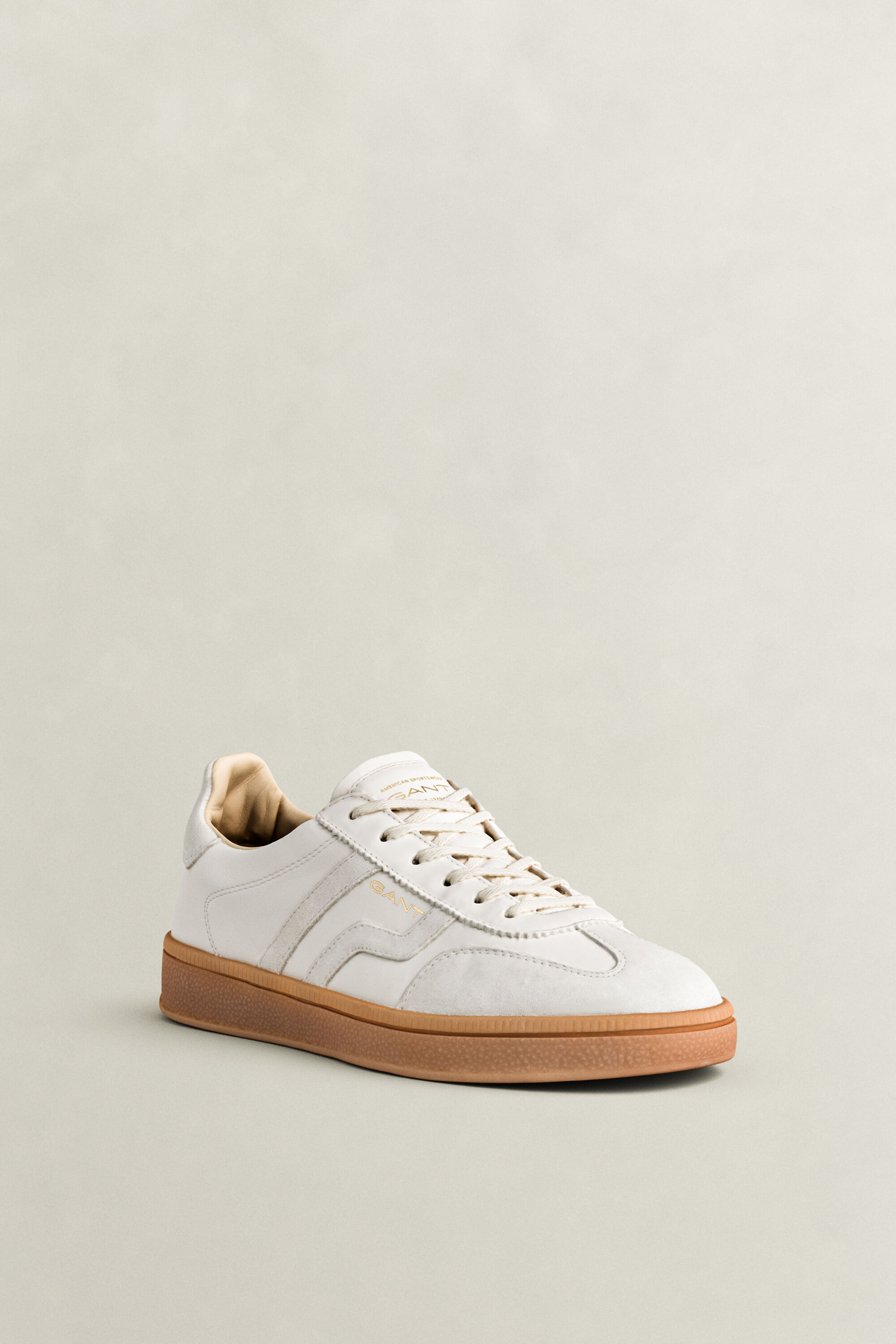 Cuzima Sneaker aus Glatt- und Veloursleder — WHITE