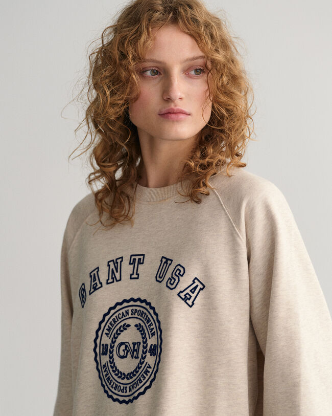 Oversized GANT USA Rundhals-Sweatshirt