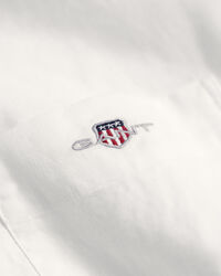 Regular Fit Baumwoll Leinen Kurzarmhemd