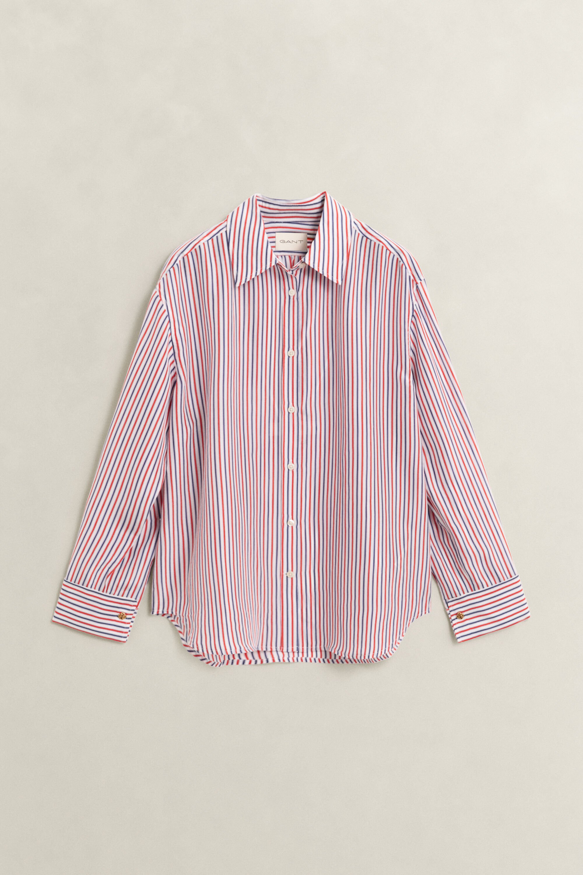 Gestreifte Bluse aus Habotai-Seide