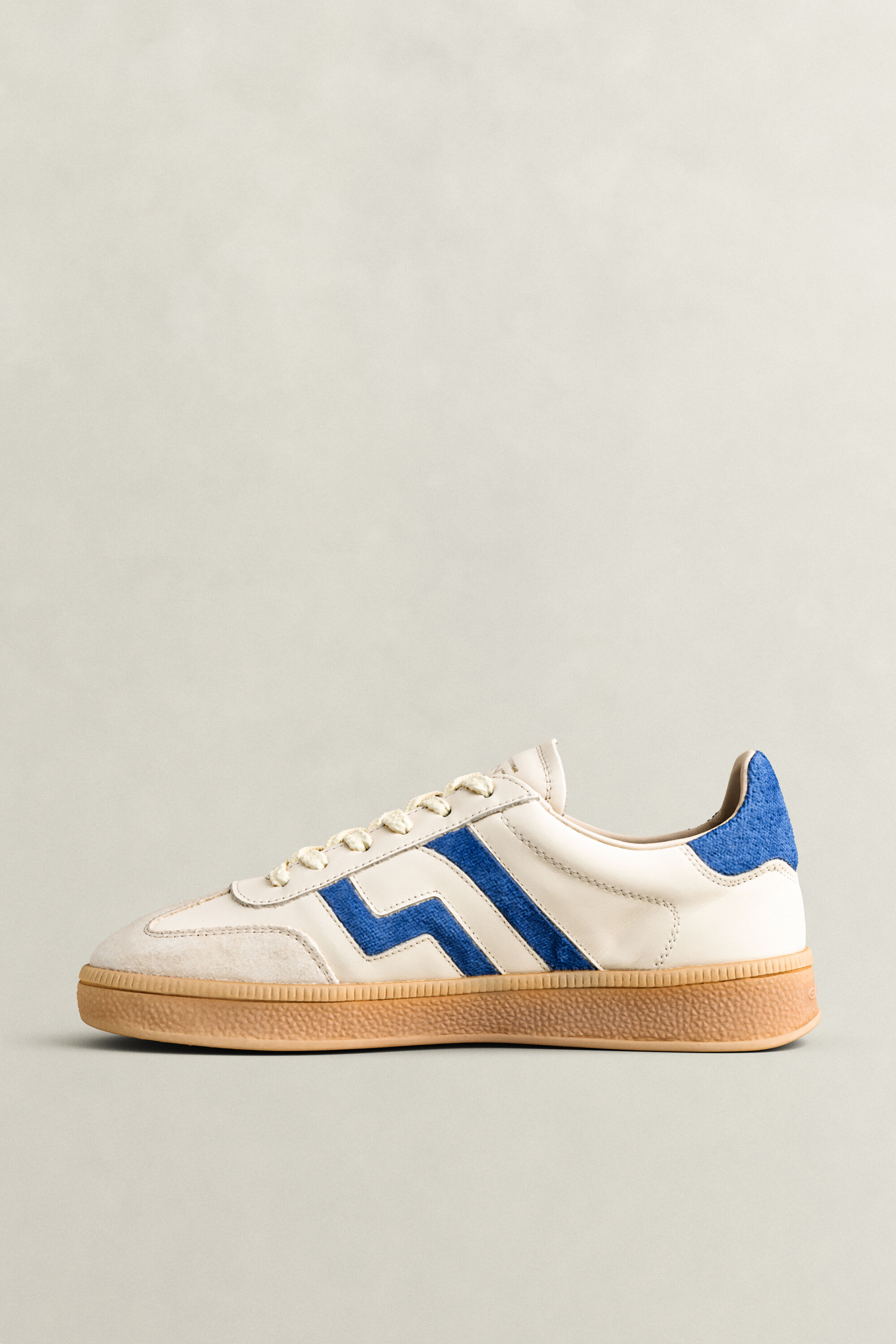 Cuzima Leather Suede Sneakers — CREAM