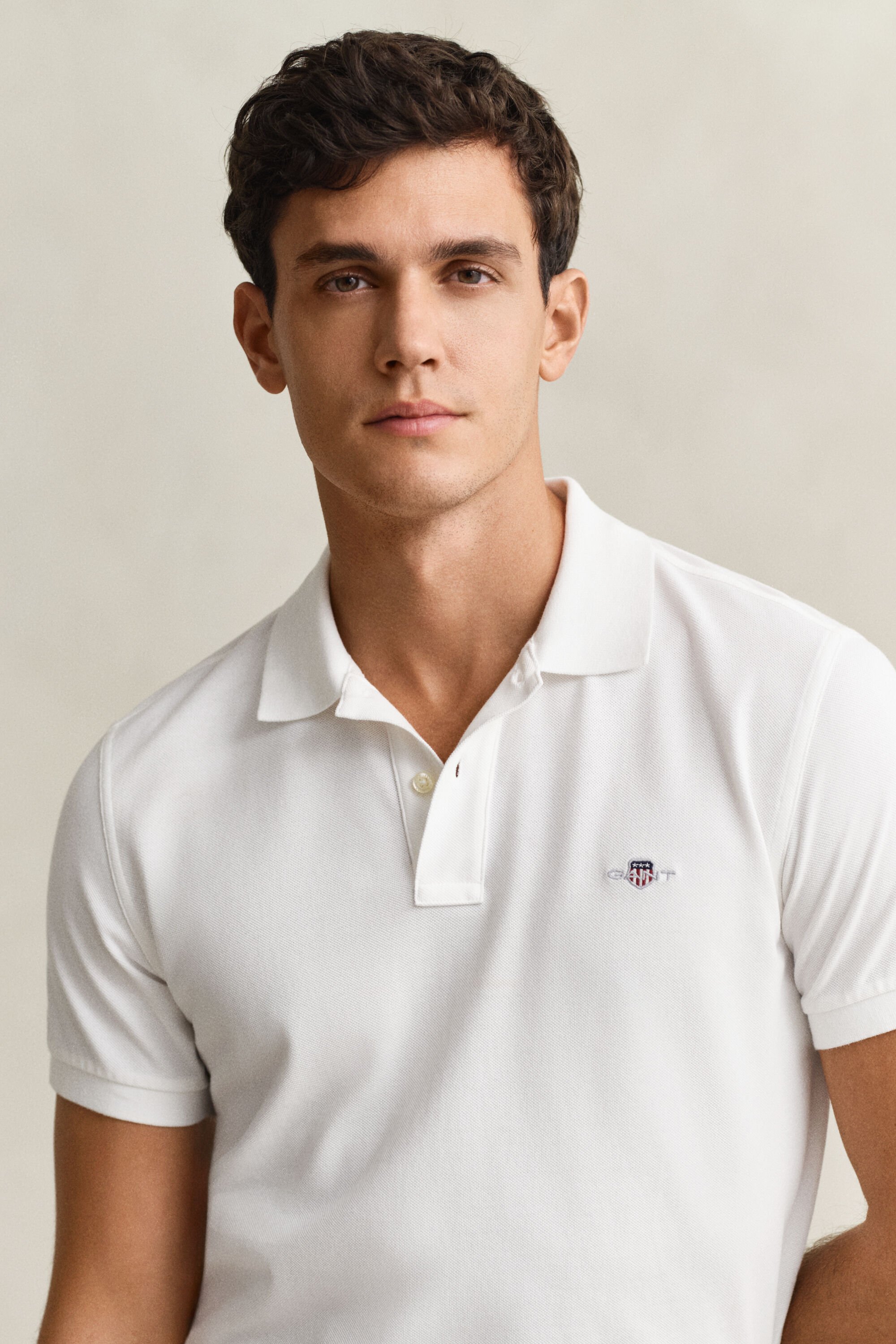 Slim Fit Archive Shield Piqué Poloshirt