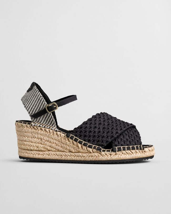 Luliza Strick-Espadrille mit Keilabsatz