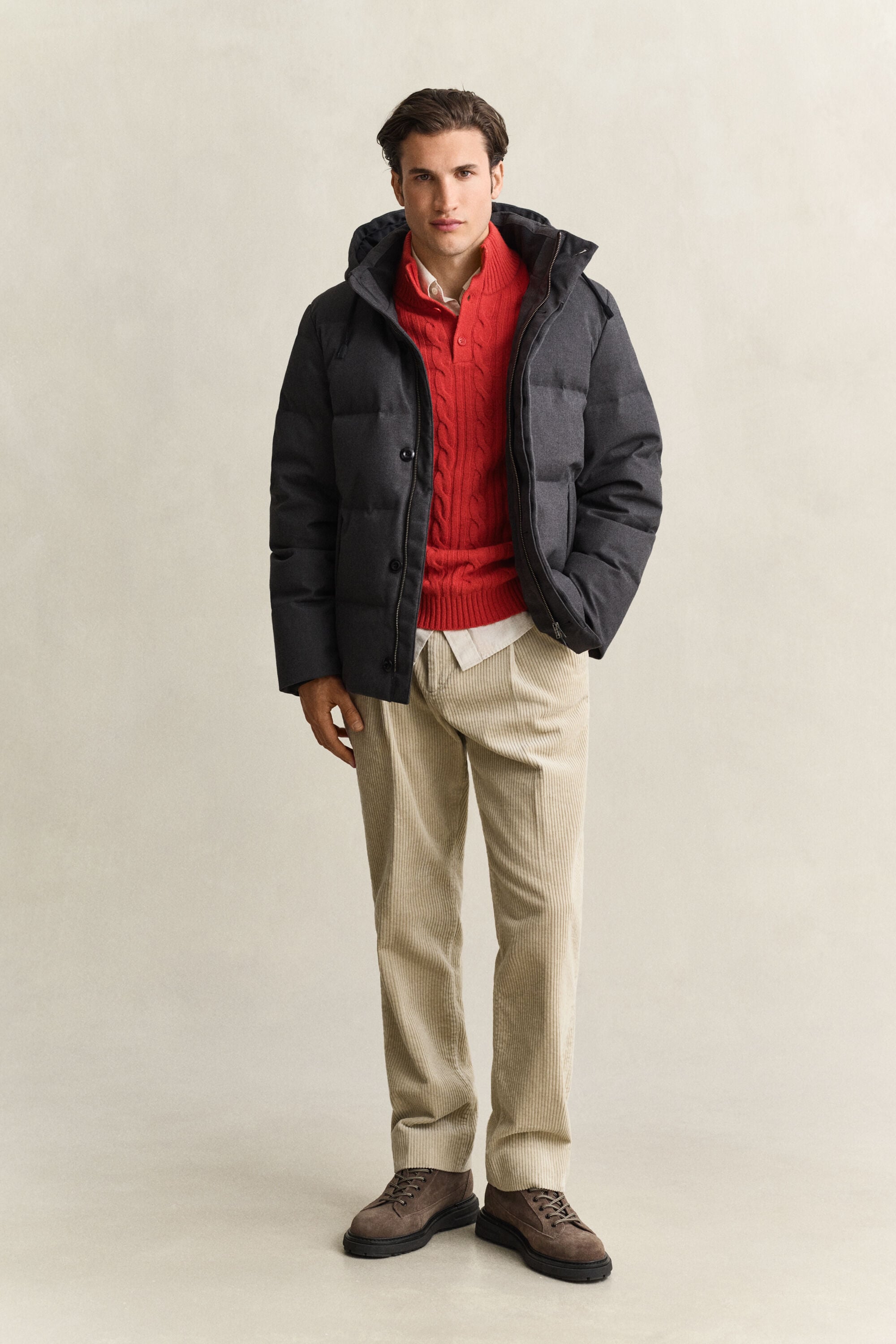 Flanelldaunenjacke