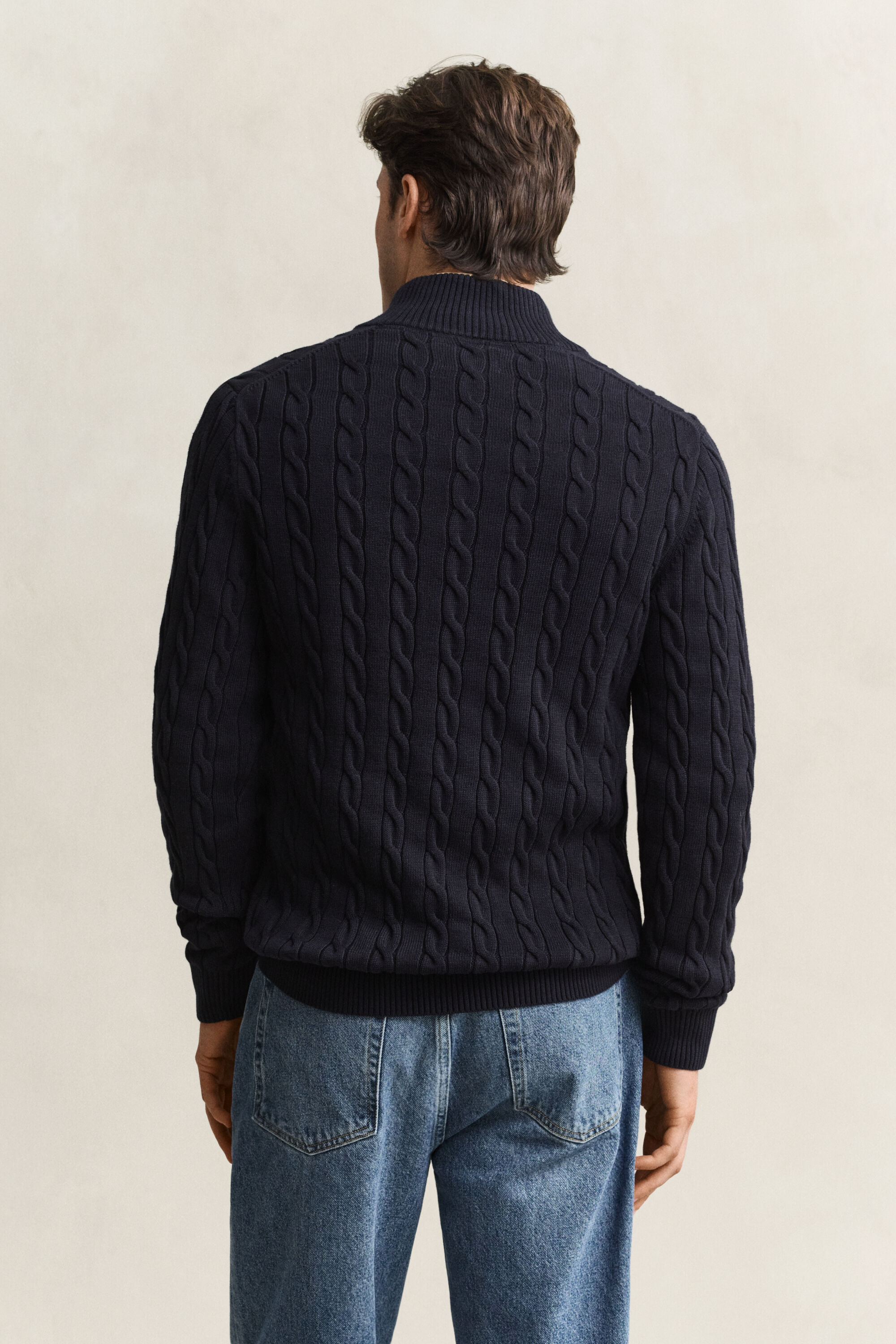 Zopfstrick Troyer aus Baumwolle