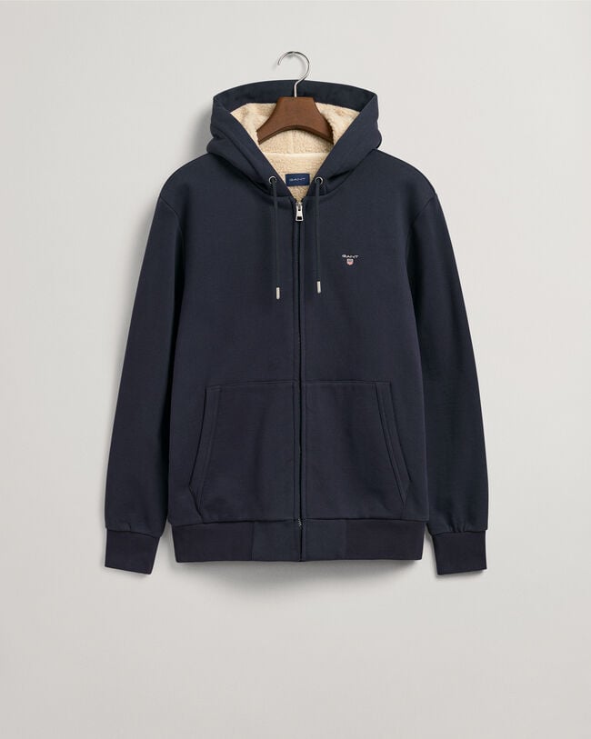 Sherpa Fleece Sweat-Hoodie mit Reißverschluss