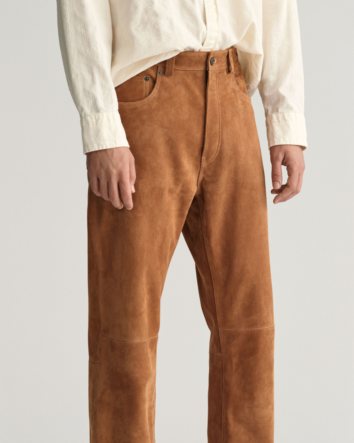 Jeans aus Veloursleder