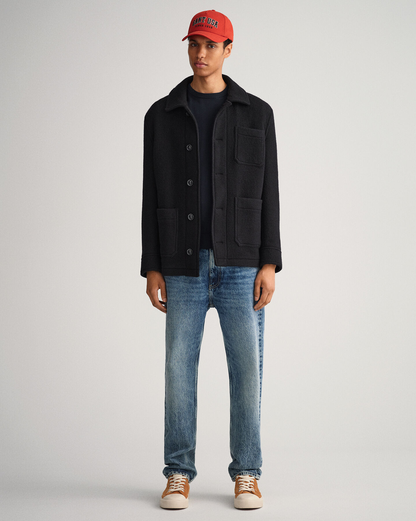 Classic Rundhalspullover aus Baumwolle