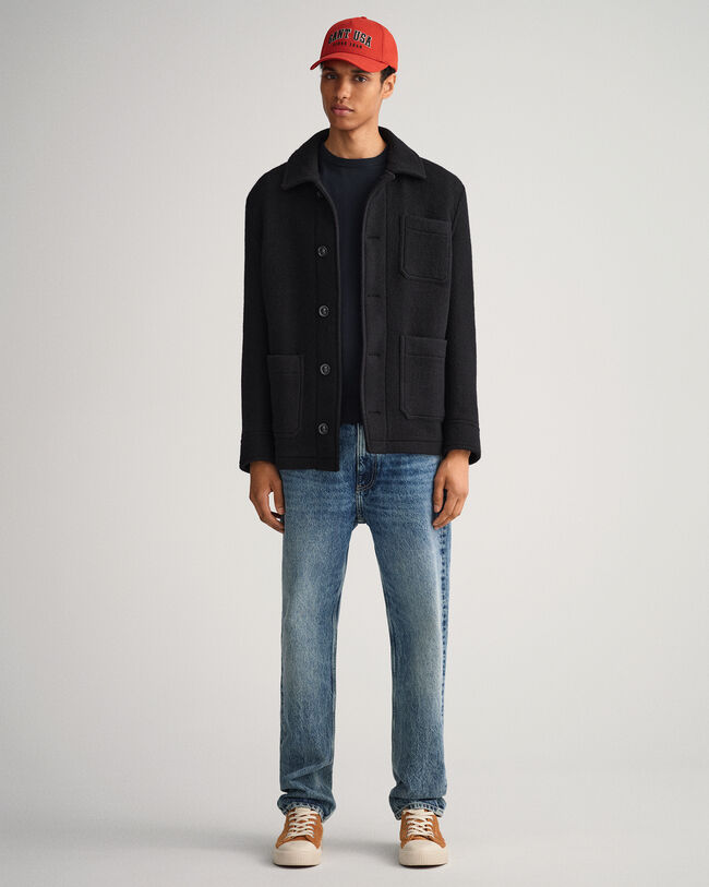 Classic Rundhalspullover aus Baumwolle