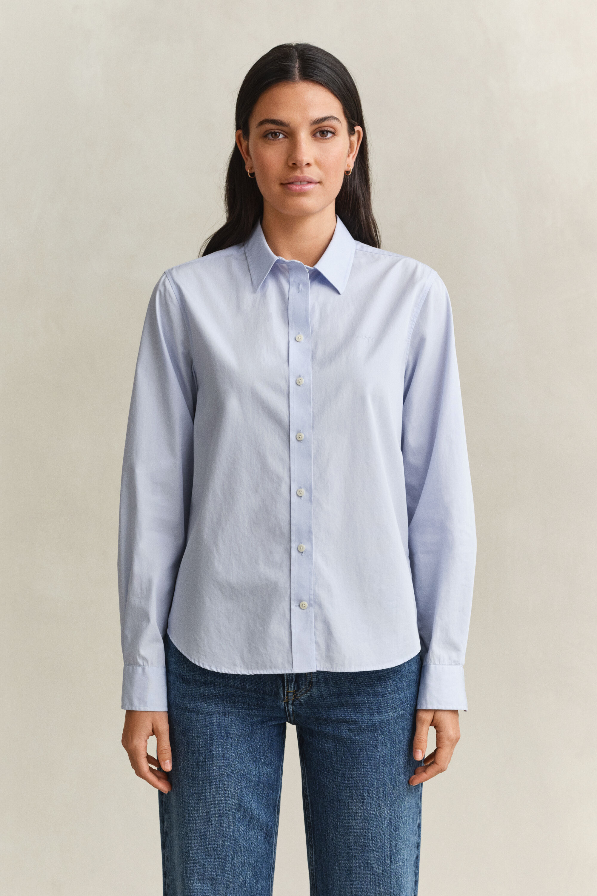 Classic Regular Fit Popeline Bluse