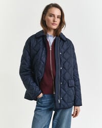 Steppjacke mit Cordbesatz