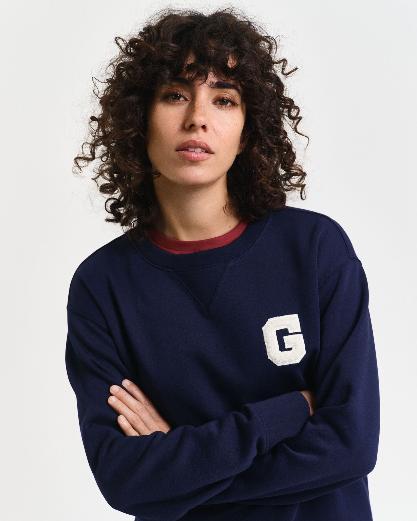 G Badge Rundhals-Sweatshirt
