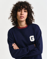 G Badge Rundhals-Sweatshirt