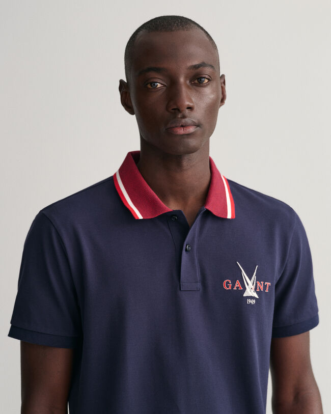 Sail Graphic Piqu&eacute; Poloshirt