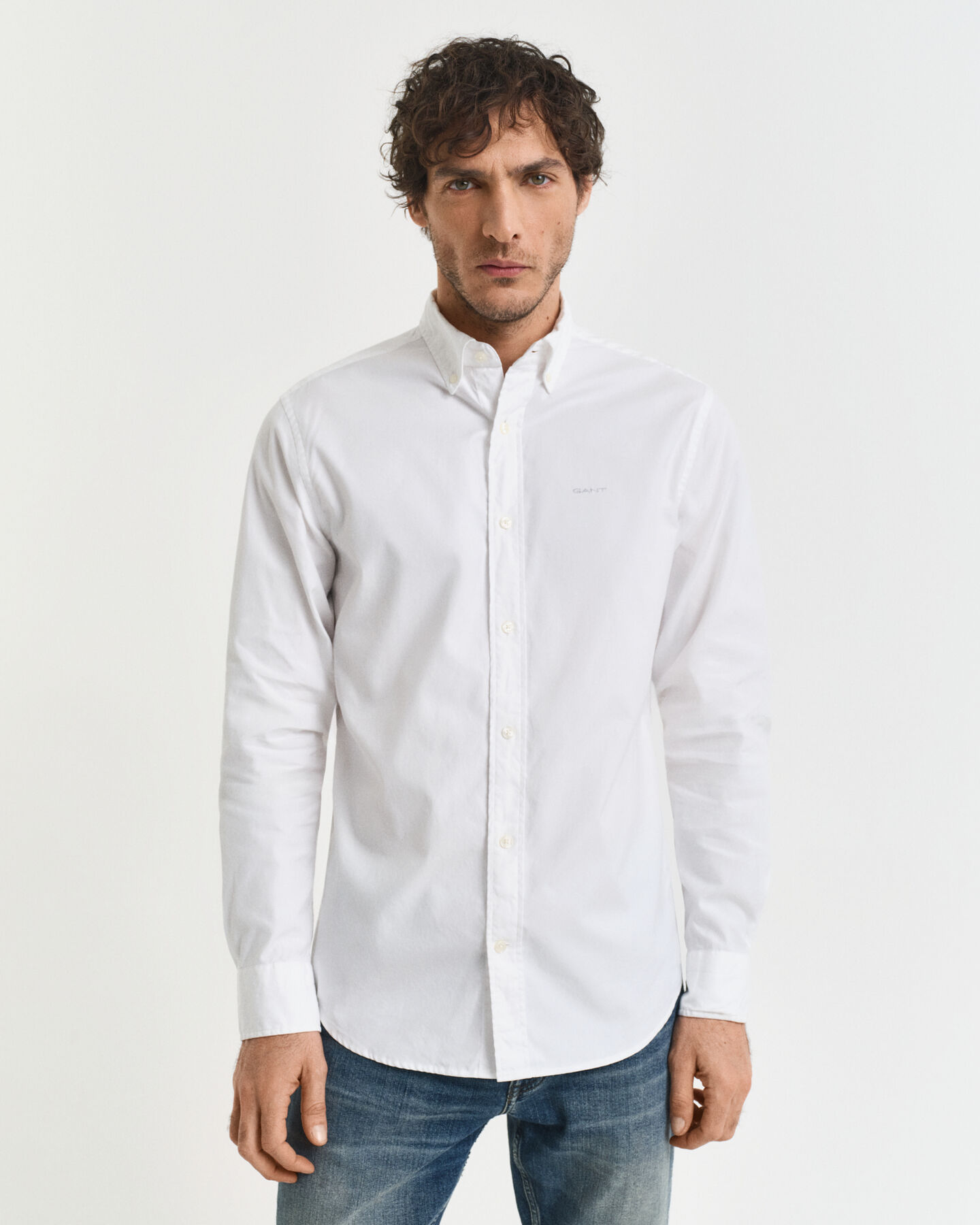 Regular Fit Pinpoint Oxford-Hemd