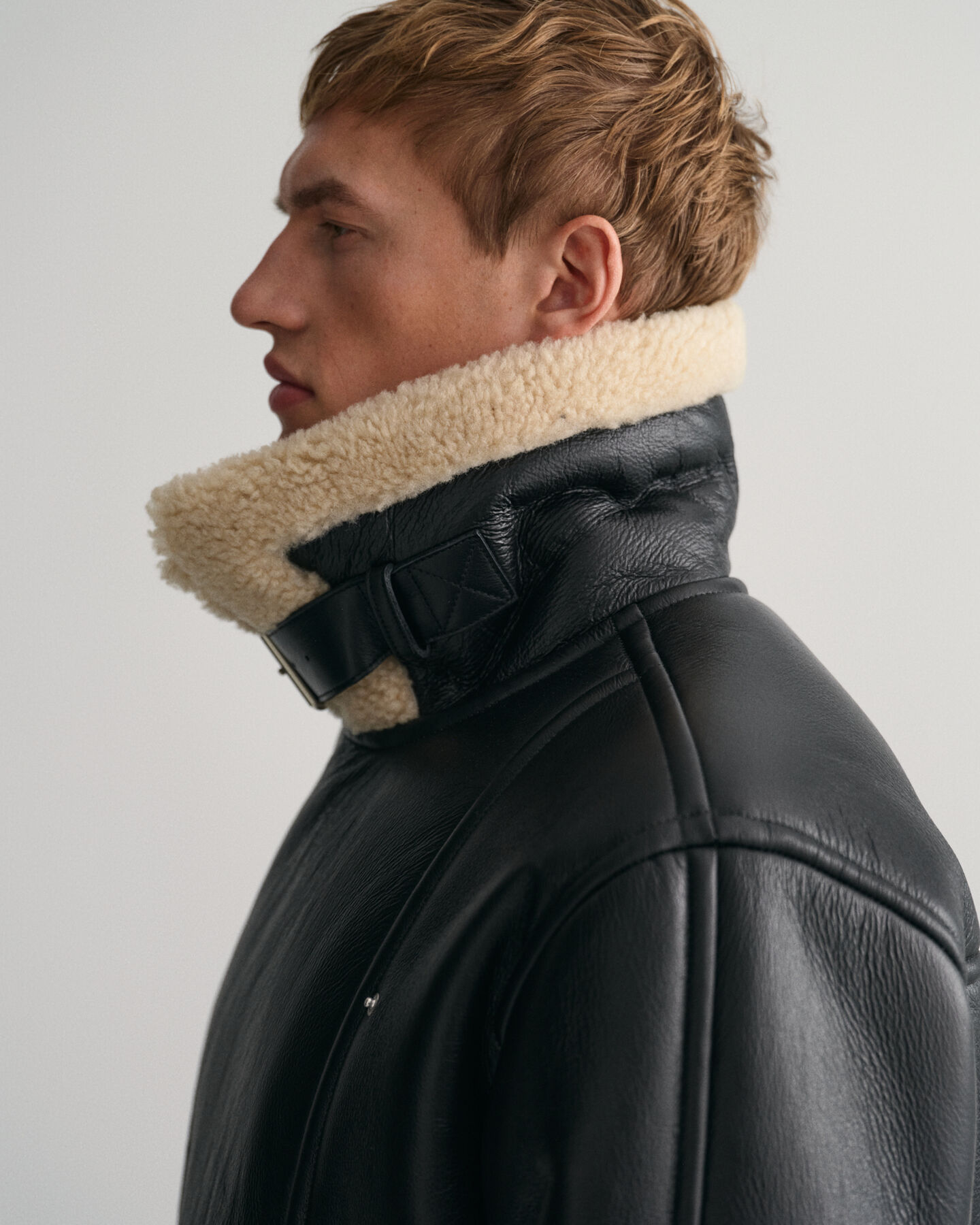 Schwere Shearling-Jacke