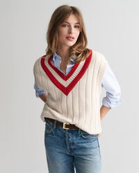 Kontrast Pullunder mit V-Ausschnitt