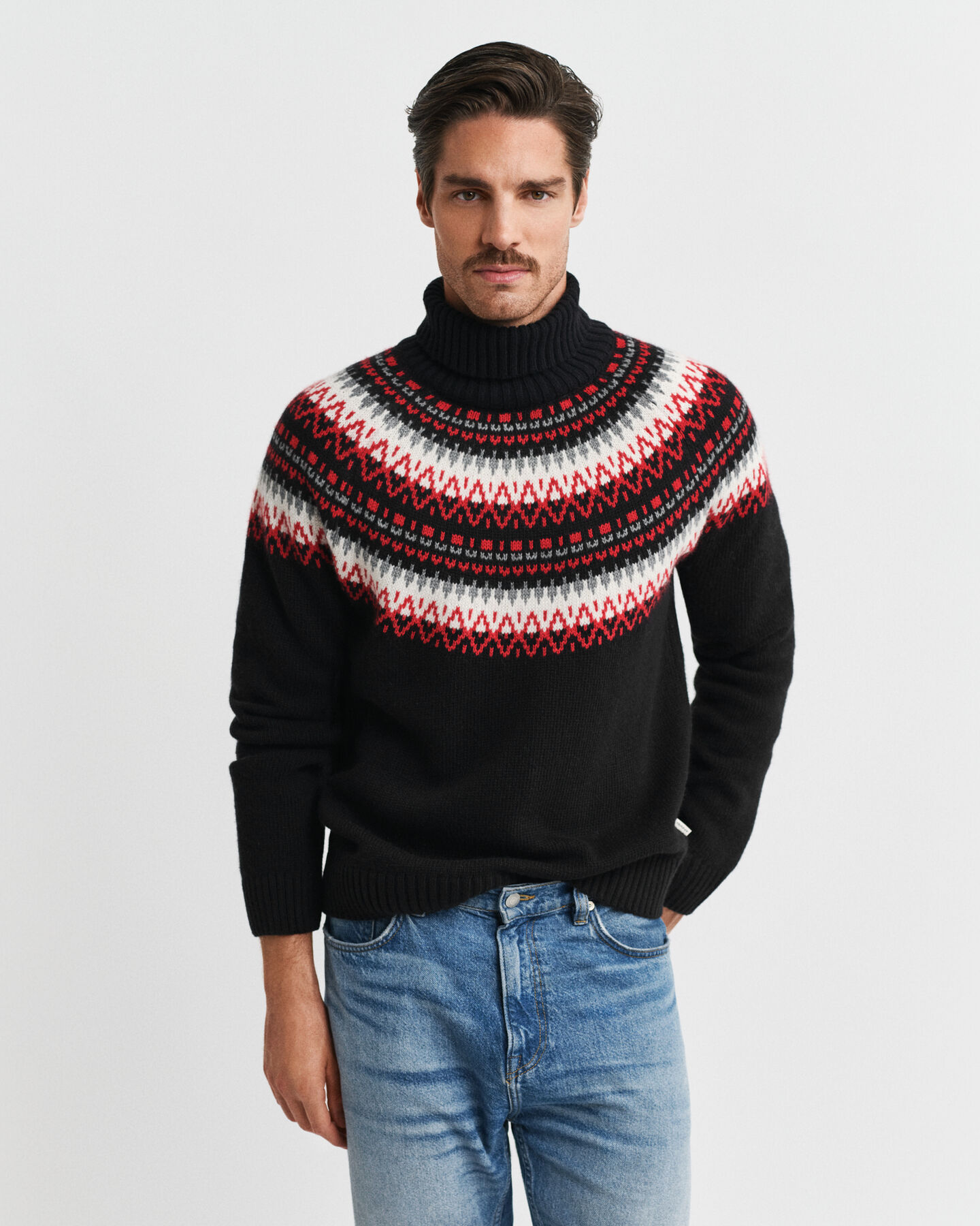 Fair Isle Rollkragenpullover
