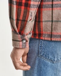 Relaxed Fit Hemdjacke mit Karomuster