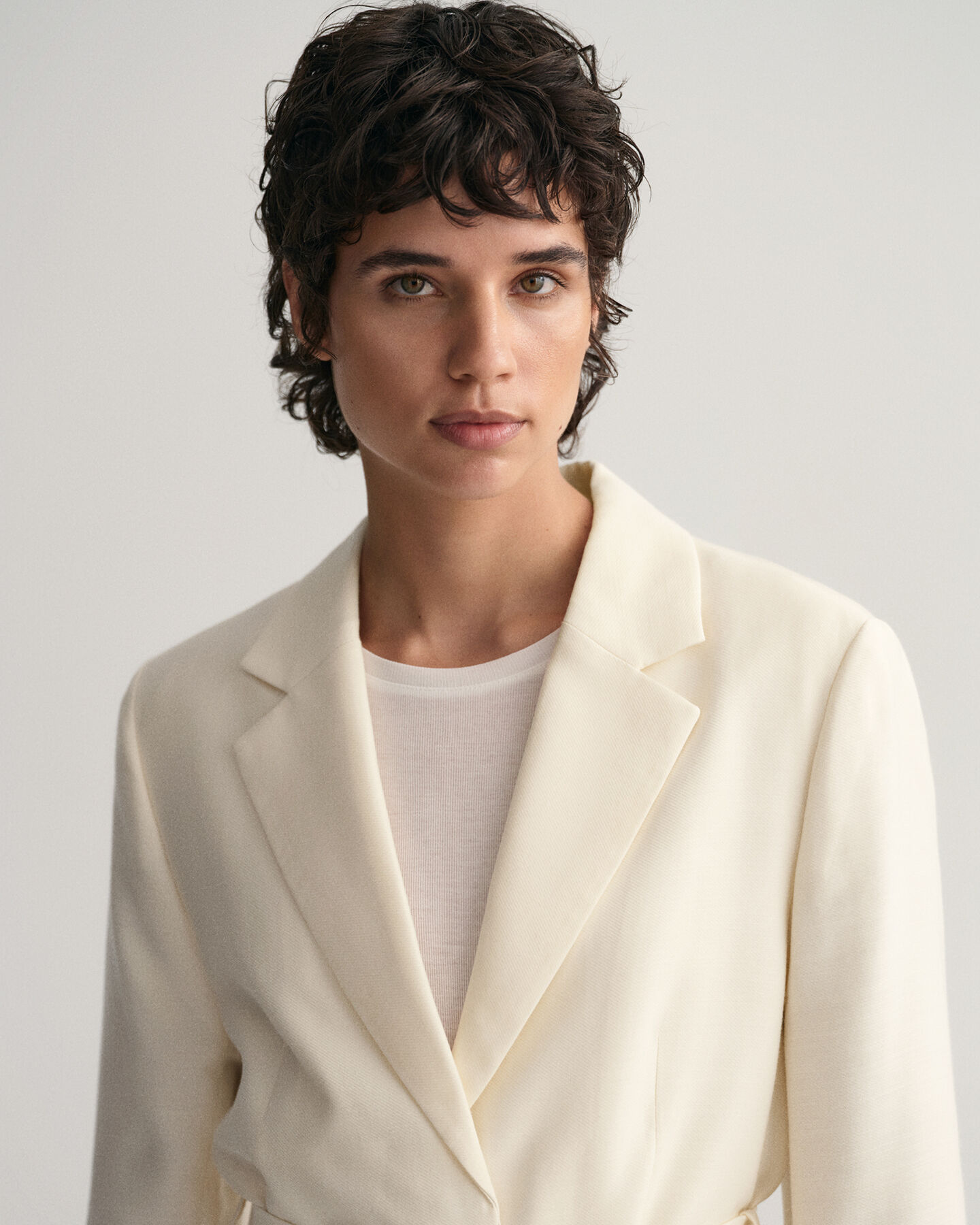 Regular Fit Fluid Blazer mit G&uuml;rtel