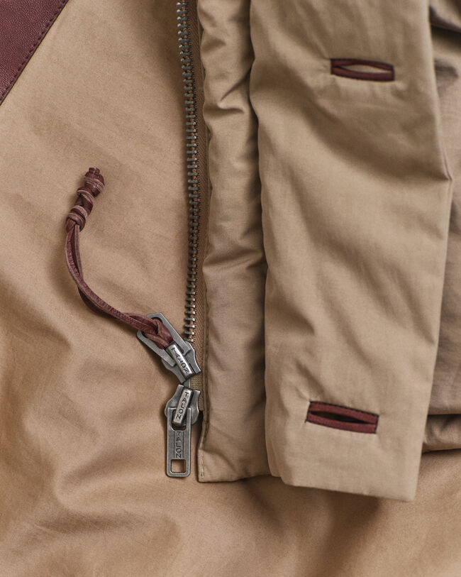 Baumwoll Parka mit Gänsedaunenfüllung