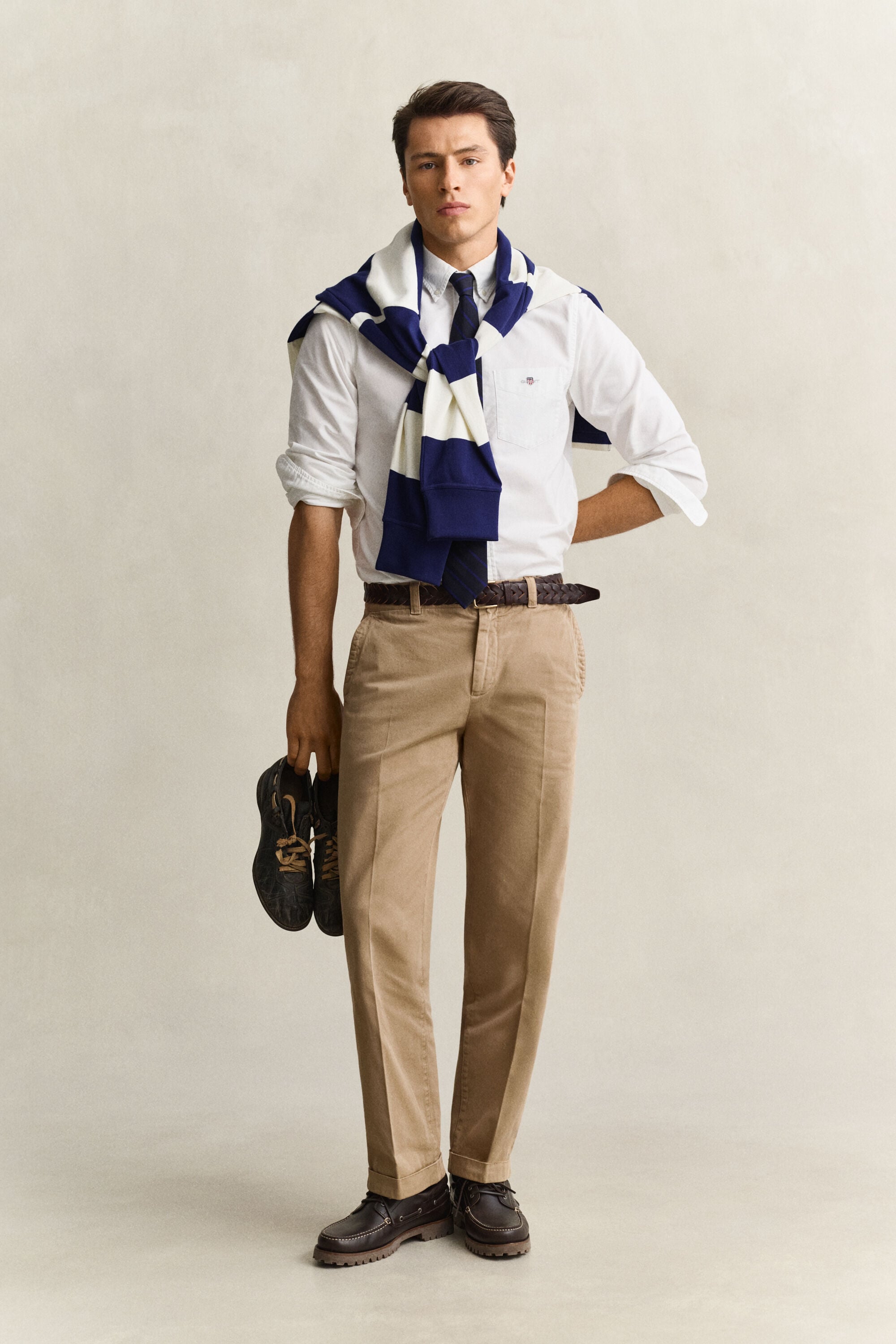Gant x Yale Chinohose aus Baumwolltwill
