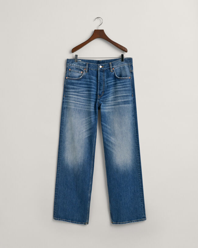 Loose Fit Jeans mit Vintage-Waschung